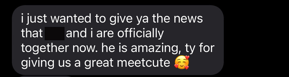A message to Alli from someone who met at the show