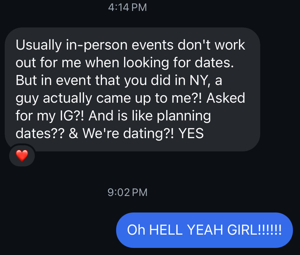 A message to Alli from someone who met at the show