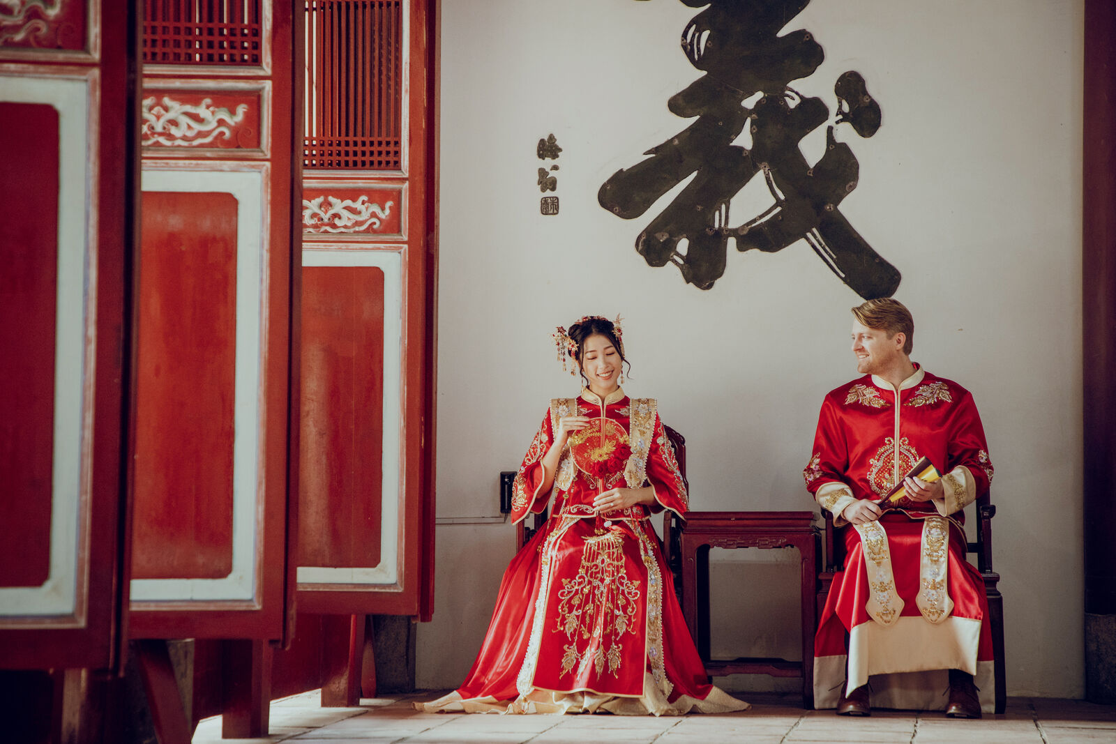 A couple who met in the Love Isn't Blind audience, at their wedding